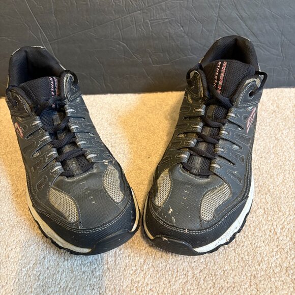 Skechers After Burn Trail Hiking Shoes Men's Size 12 Black Gray 50125 - Picture 2 of 10